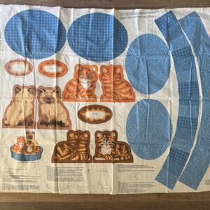VIP Cranston Print Works 3 Kittens & Basket Cut & Sew Craft Kit